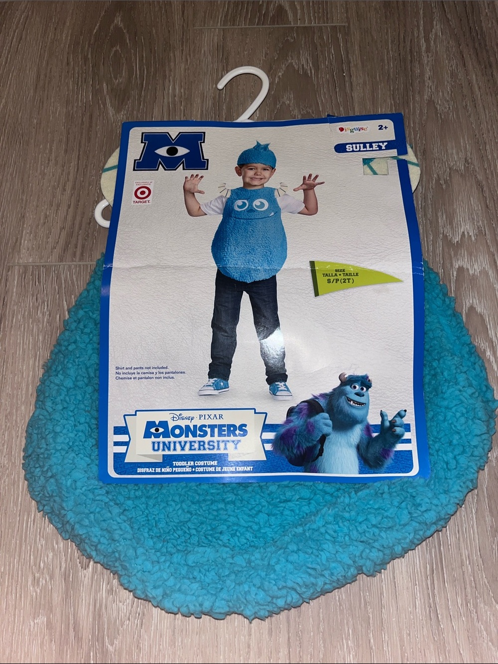 NWT Disney Pixar Monsters University Sulley Toddler Costume size SMALL 2T